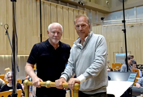 RSNO John Debney and Kevin Costner came to the RSNO Centre last August and spent five days recording the soundtrack
