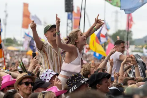 Getty Images Glastonbury fans